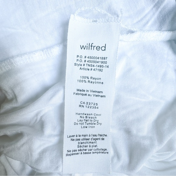 Aritzia Wilfred Anvers T-Shirt Bright White - Size Small - Picture 6 of 6